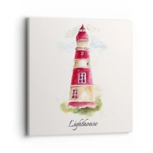 Bild auf Leinwand - Leinwandbild - Das Wetter ringsum ist immer gut - 40x40 cm