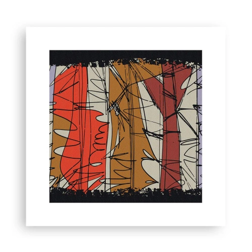 Poster - Spontane Komposition - 30x30 cm