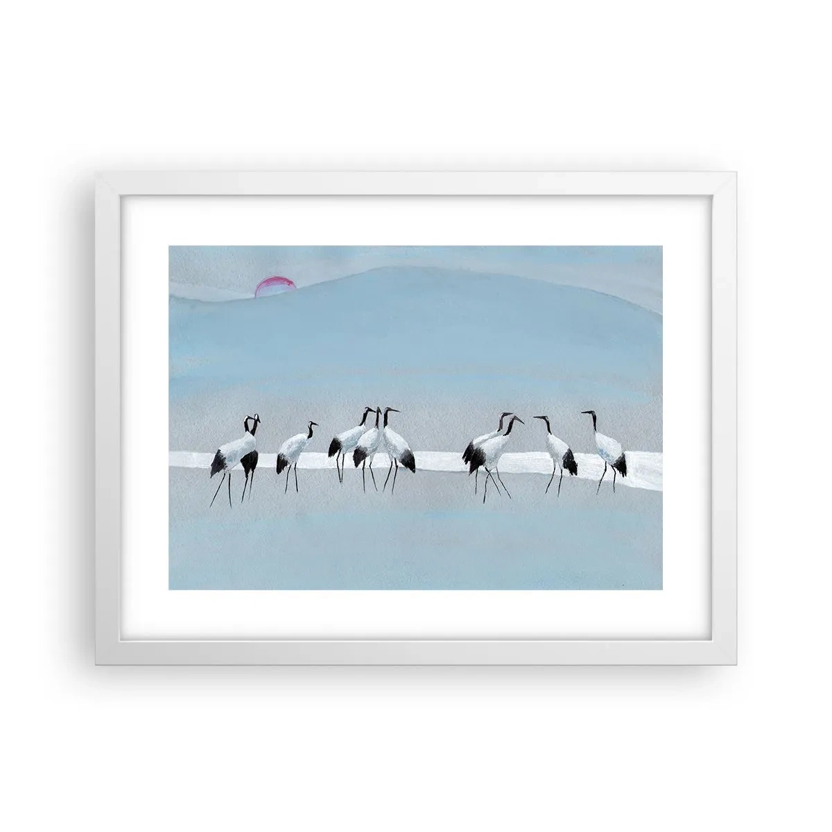 Poster in einem weißen Rahmen - Nach einem heißen Tag - 40x30 cm