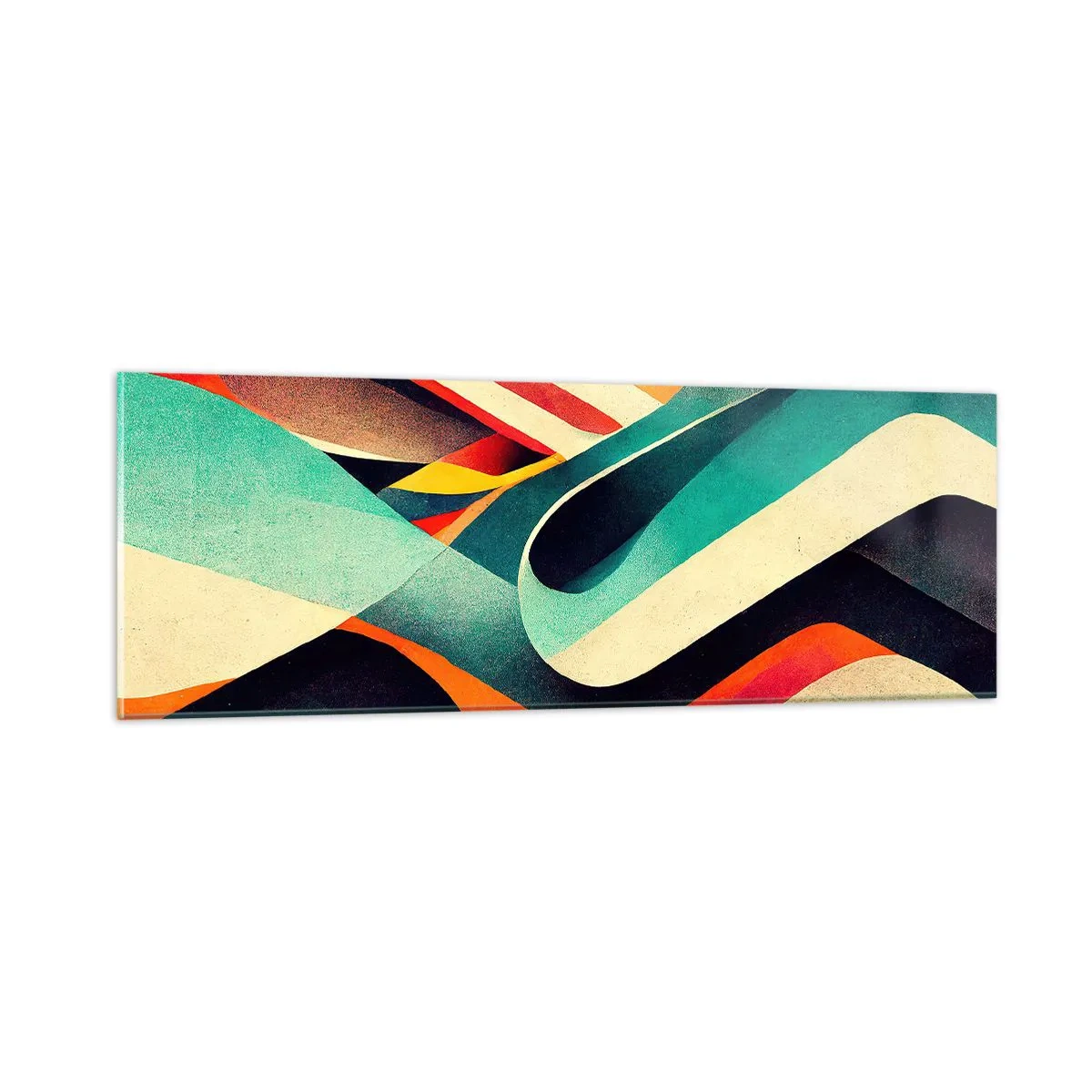 Glasbild - Bild auf glas - Intensive Komposition - 90x30 cm