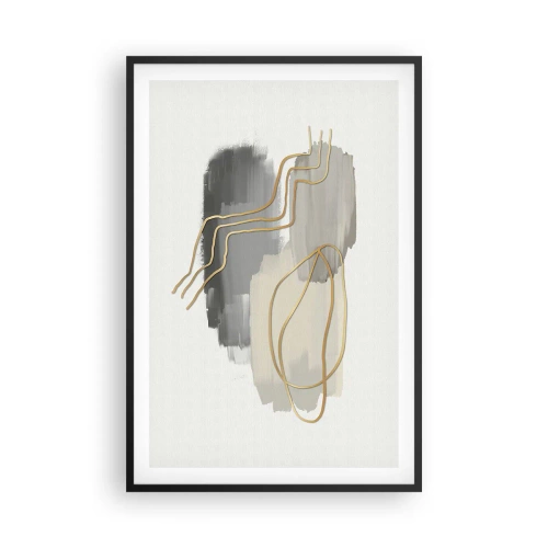 Poster in einem schwarzem Rahmen - Dauer und Bewegung - 61x91 cm