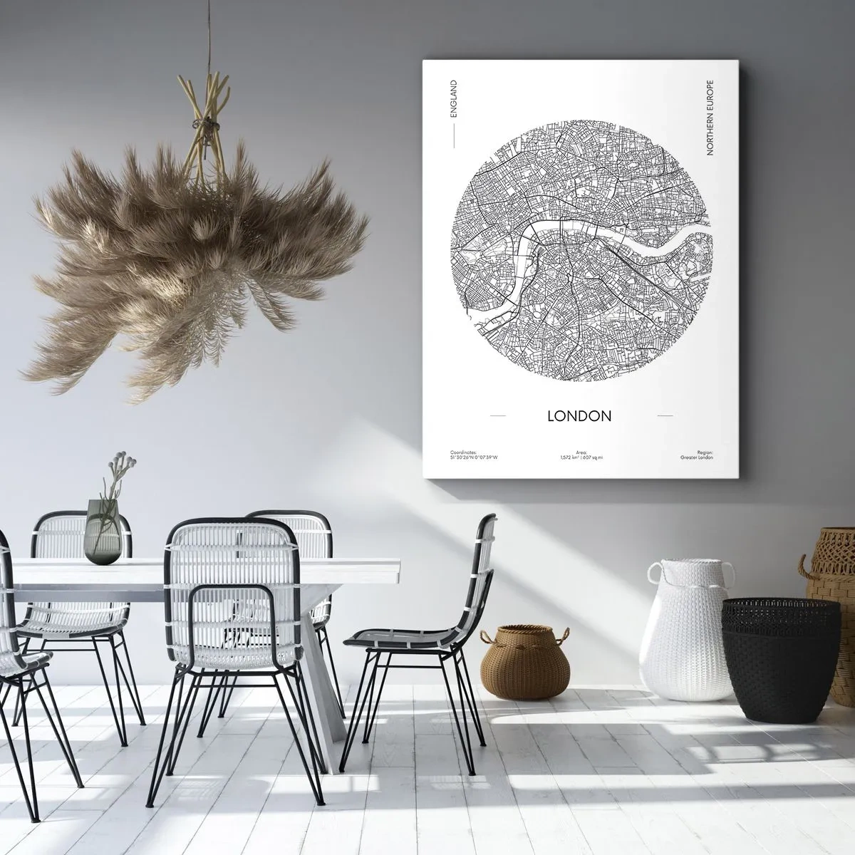 Bild auf Leinwand - Leinwandbild - Anatomie von London - 45x80 cm