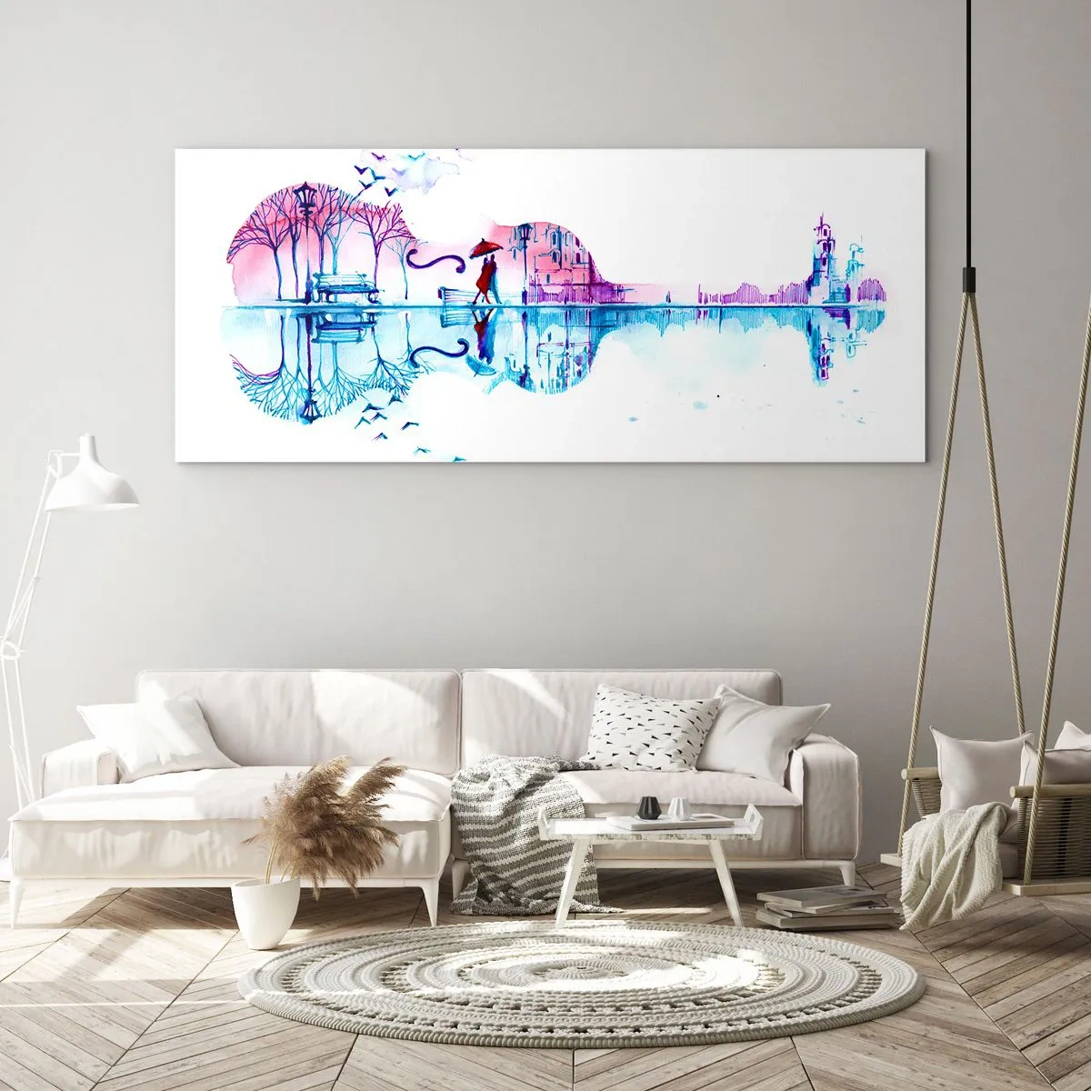 Glasbild - Bild auf glas - Ich bringe dir ein paar Regenbögen - 90x30 cm