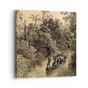 Bild auf Leinwand - Leinwandbild - Expedition zur Quelle - 40x40 cm