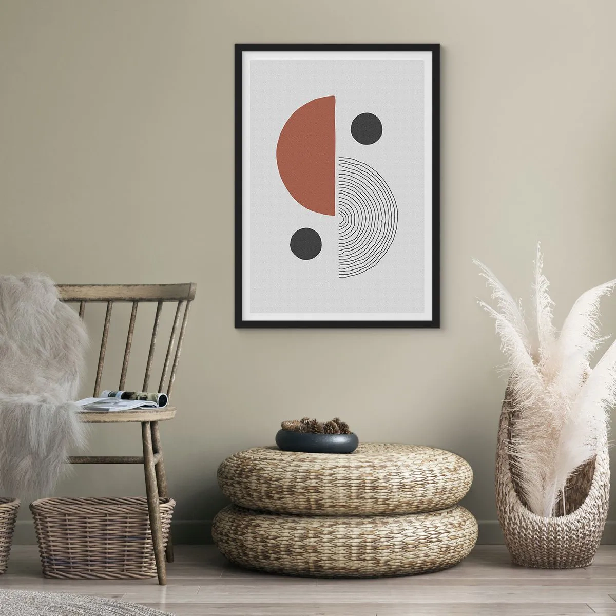 Poster in einem schwarzem Rahmen - Perfektion des Rades - 30x40 cm