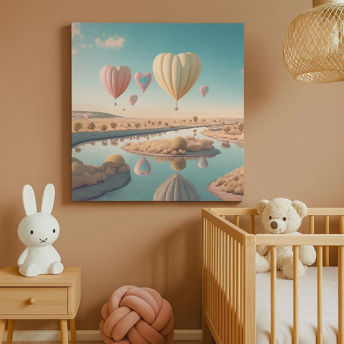 Bild auf Leinwand - Leinwandbild - Dank Liebe steigt man auf - 30x30 cm