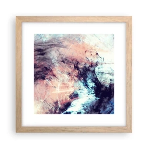 Poster in einem Rahmen aus heller Eiche - Fühle den Wind - 30x30 cm