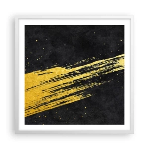 Poster in einem weißen Rahmen - Sprung in den Hyperraum - 60x60 cm