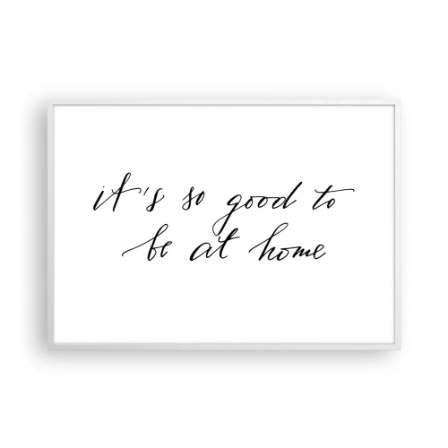 Poster in einem weißen Rahmen - Die ganze Wahrheit - 100x70 cm