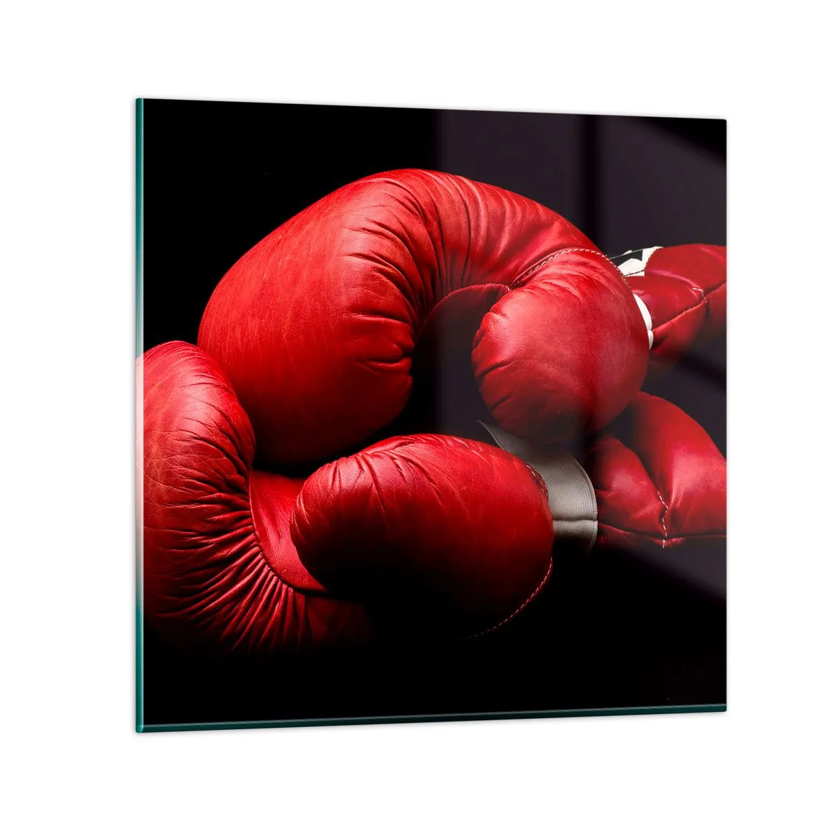 Glasbild - Bild auf glas - Die Emotionen des Kampfes liegen hinter uns - 40x40 cm