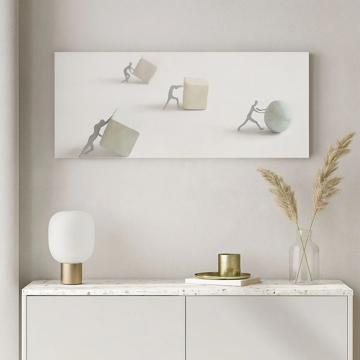 Bild auf Leinwand - Leinwandbild - Pures Leben - 100x40 cm