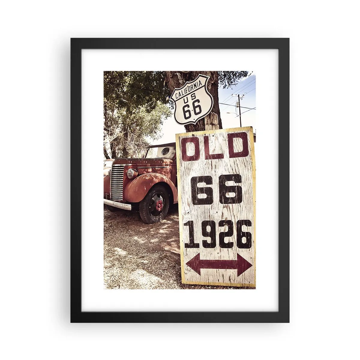 Poster in einem schwarzem Rahmen - Die Legende der amerikanischen Provinz - 30x40 cm