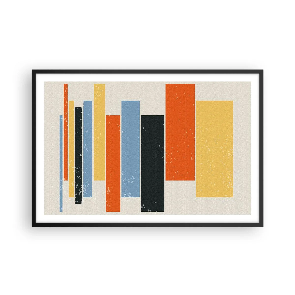 Poster in einem schwarzem Rahmen - Musiknotation - 91x61 cm