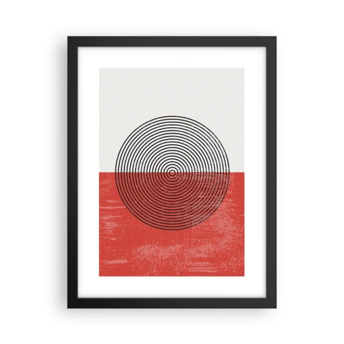 Poster in einem schwarzem Rahmen - Auf den Punkt gebracht - 30x40 cm