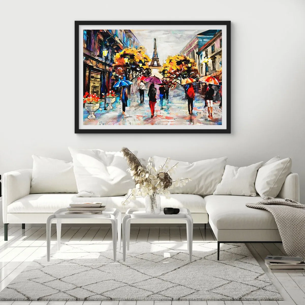 Poster in einem schwarzem Rahmen - Besonders schön im Herbst - 50x40 cm