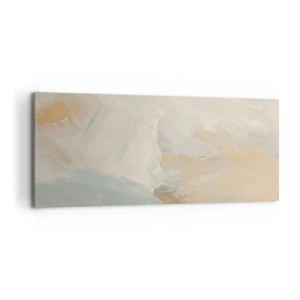 Bild auf Leinwand - Leinwandbild - Abstraktion – das Land der Sanftheit - 100x40 cm