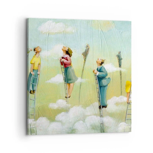 Bild auf Leinwand - Leinwandbild - Hinter deinem Traum - 70x70 cm