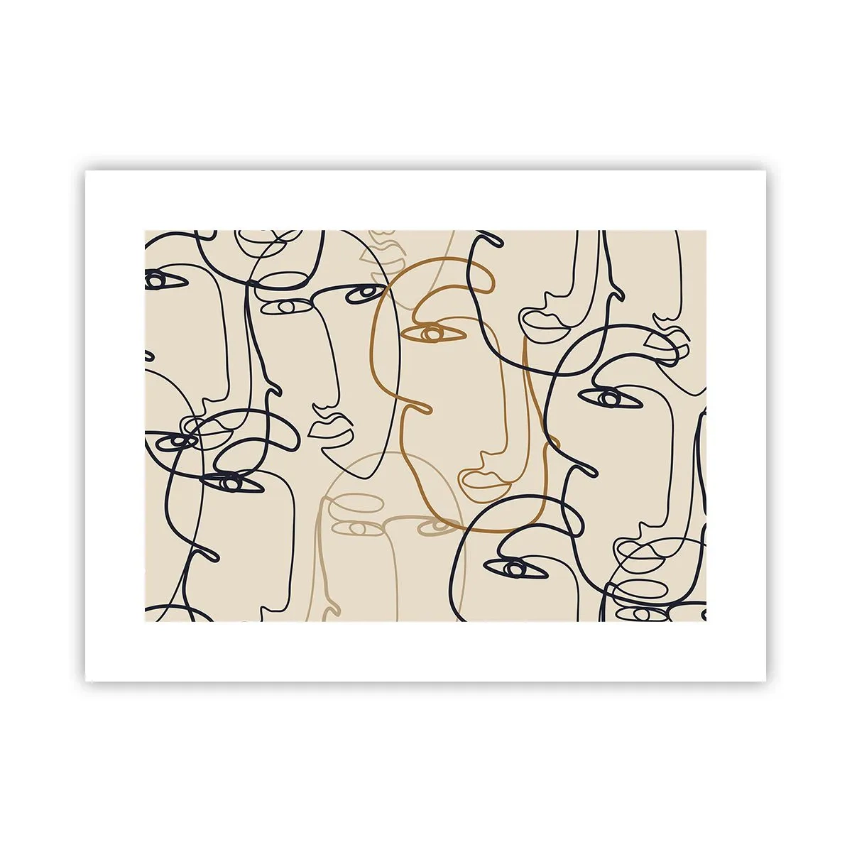 Poster - Das Porträt wird multipliziert - 40x30 cm