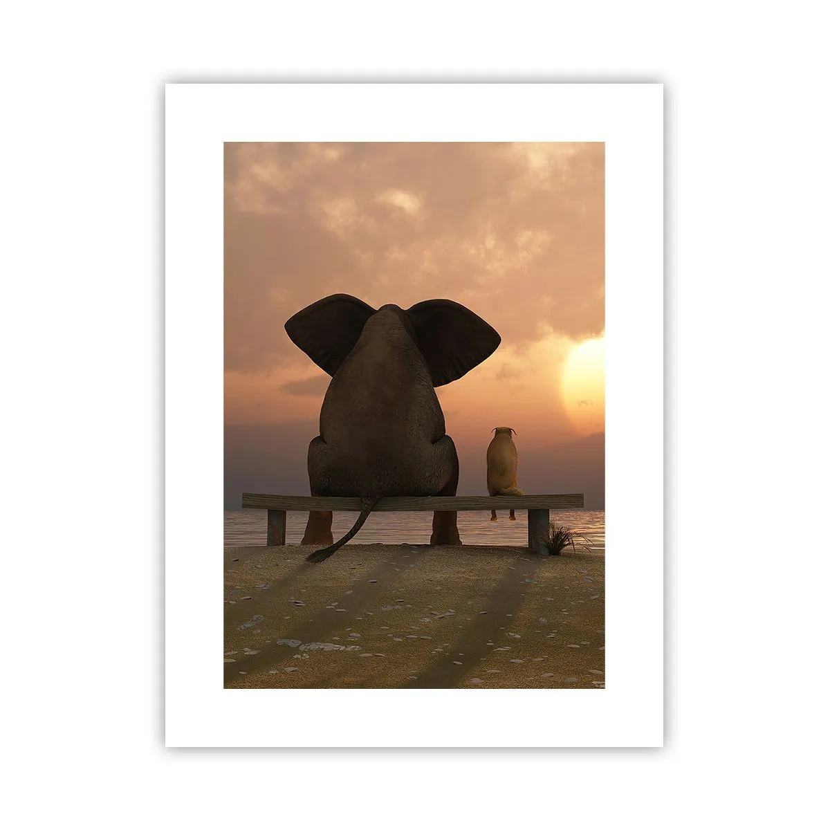 Poster - Es tut gut zusammen zu schweigen - 30x40 cm