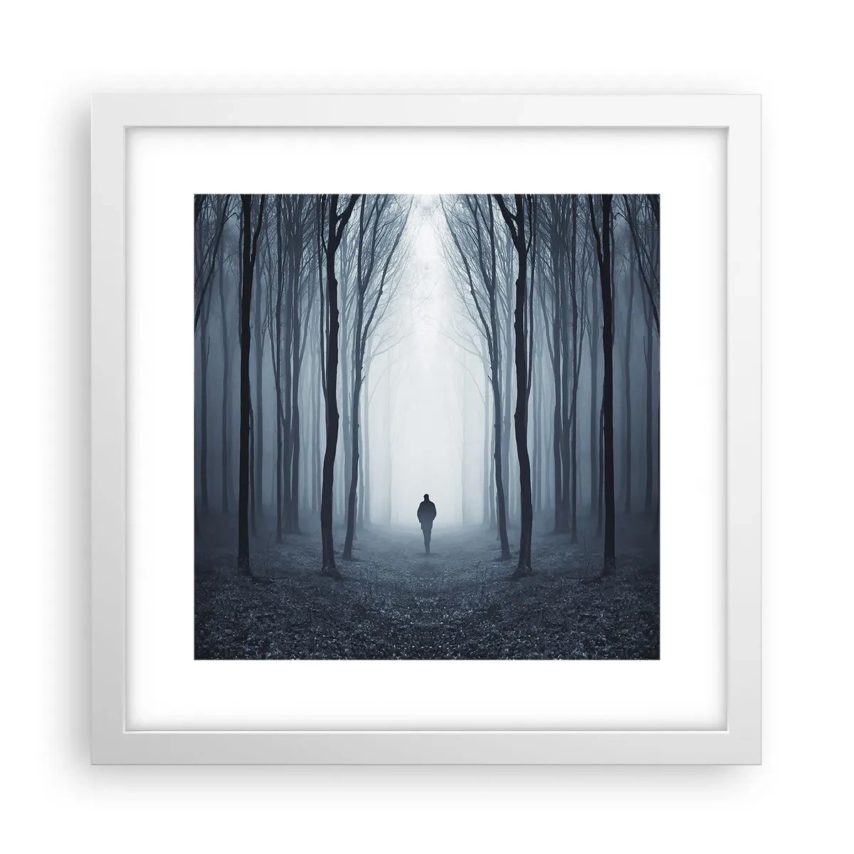 Poster in einem weißen Rahmen - Alles einfach und übersichtlich - 30x30 cm