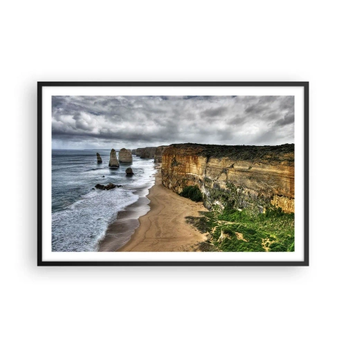 Poster in einem schwarzem Rahmen - Rohe Schönheit - 91x61 cm