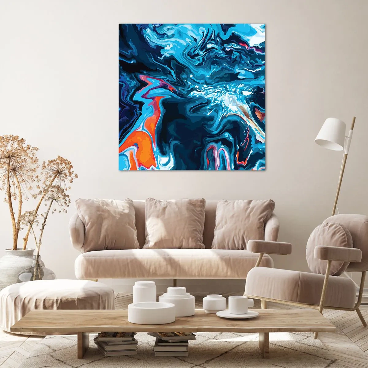 Bild auf Leinwand - Leinwandbild - Reise ins Zentrum des Himmels - 70x70 cm