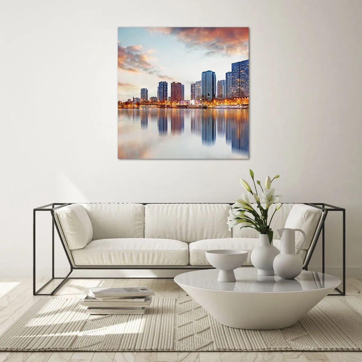 Glasbild - Bild auf glas - Die monumentale Ruhe von Paris - 60x60 cm