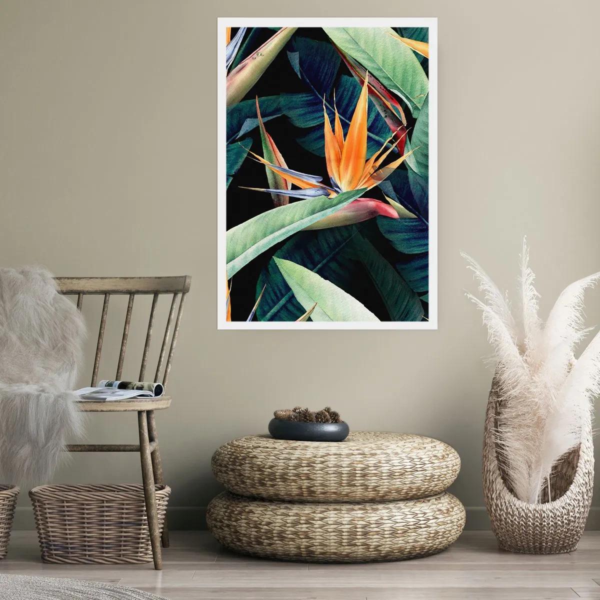 Poster - Flammende Blumen der Tropen - 40x50 cm