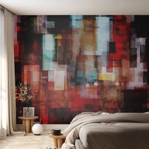 Fototapete Premium Canvas - Verwirrung mit Verwirrung - Abstraktion, Stück, Malerei - 200x140 cm