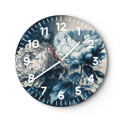 Wanduhr - Glasuhr - Passendes Paar - 40x40 cm