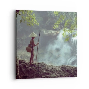 Bild auf Leinwand - Leinwandbild - Befreundet mit der Natur - 30x30 cm