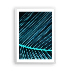 Poster in einem weißen Rahmen - Grüne Textur - 50x70 cm