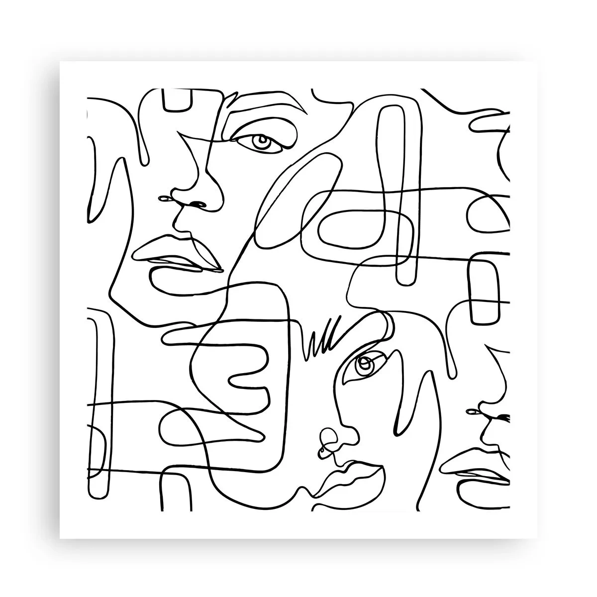 Poster - In verworrenen Gefühlen - 60x60 cm