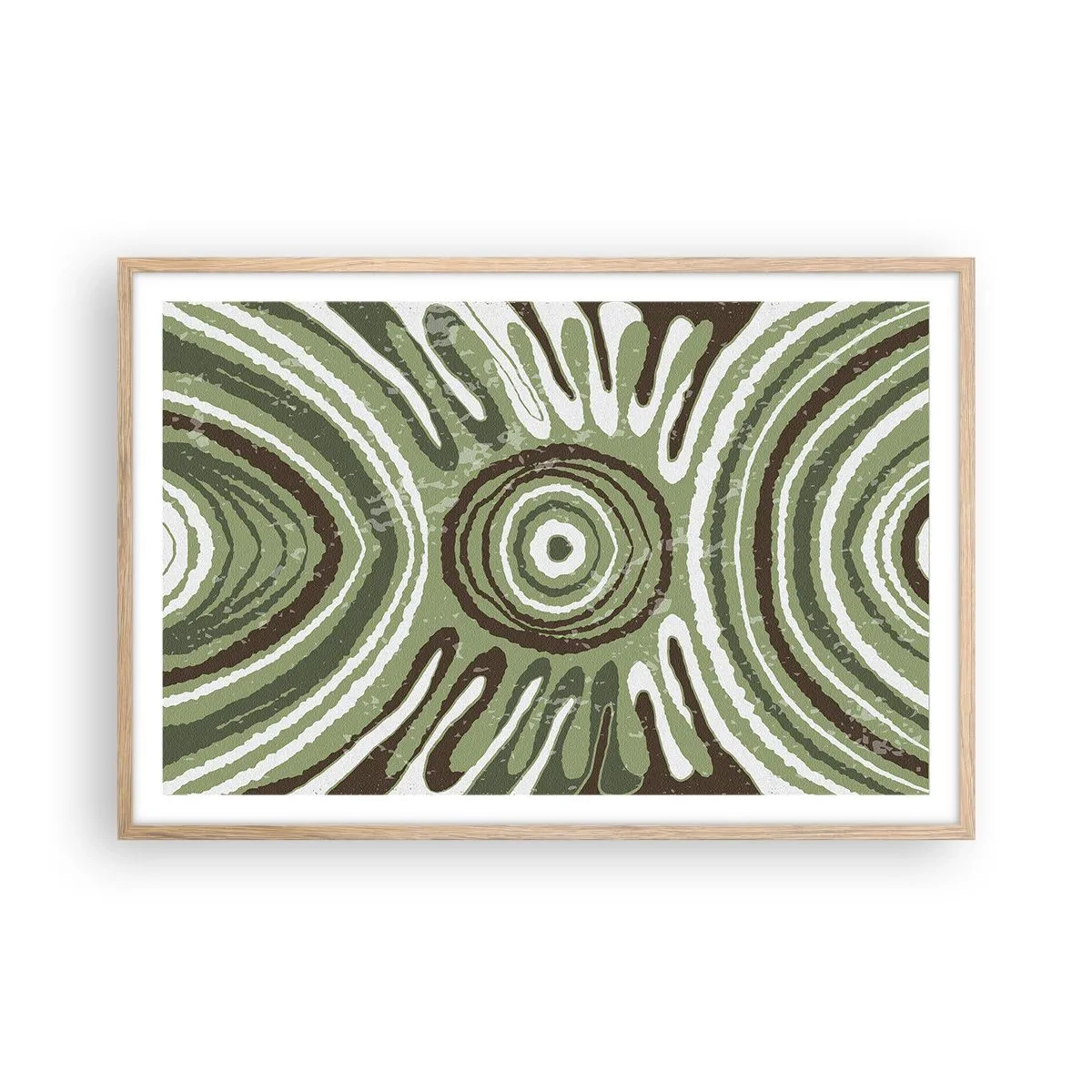 Poster in einem Rahmen aus heller Eiche - Explosion von Emotionen - 91x61 cm