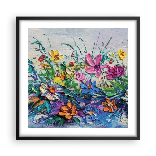 Poster in einem schwarzem Rahmen - Überhaupt kein Stillleben - 50x50 cm