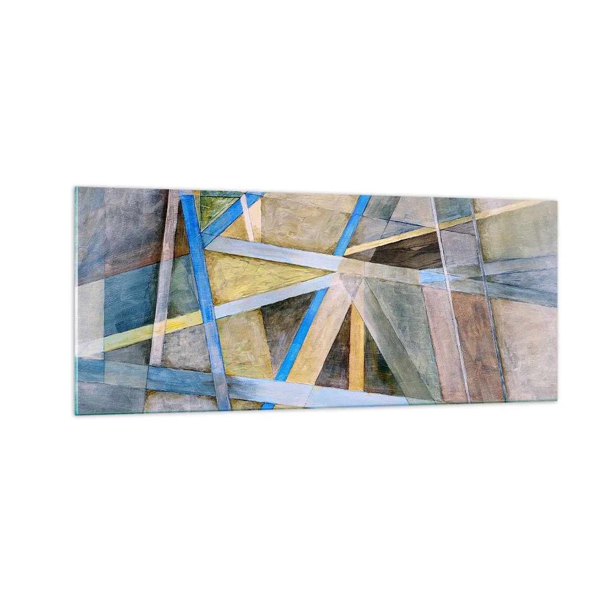 Glasbild - Bild auf glas - Gerade oder diagonal? - 100x40 cm