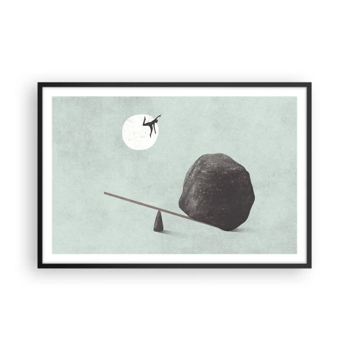 Poster in einem schwarzem Rahmen - Erfüllte Träume - 91x61 cm