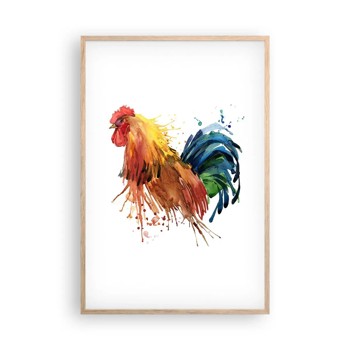 Poster in einem Rahmen aus heller Eiche - Königliches Gewand, königlicher Stolz - 61x91 cm