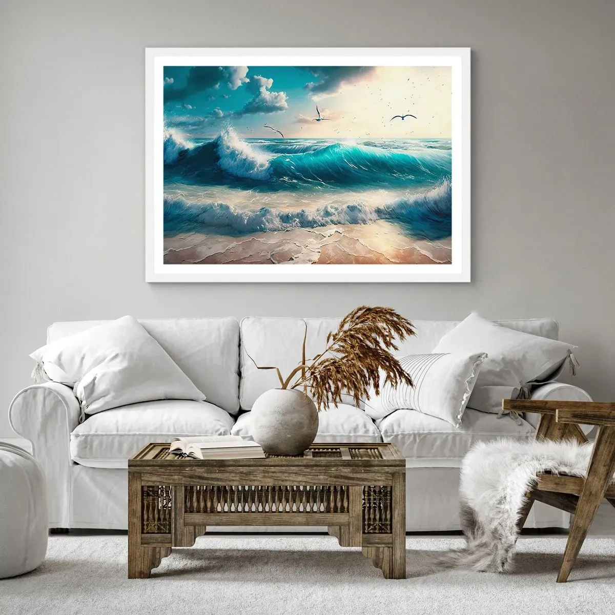 Poster in einem weißen Rahmen - Es summt nur für dich - 70x50 cm