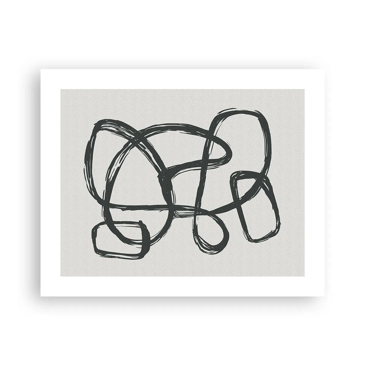 Poster - Schleifenabstraktion - 50x40 cm