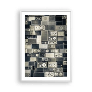 Poster in einem weißen Rahmen - Und es ist alles in Ordnung - 50x70 cm