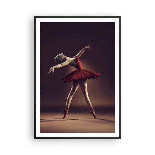 Poster in einem schwarzem Rahmen - Eine Primaballerina - 70x100 cm