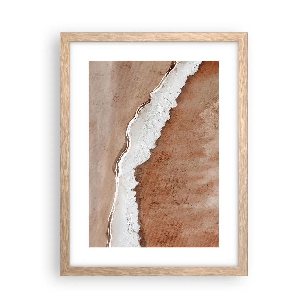 Poster in einem Rahmen aus heller Eiche - In Farben der Erde - 30x40 cm