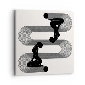 Bild auf Leinwand - Leinwandbild - Sinnliche Symmetrie - 30x30 cm