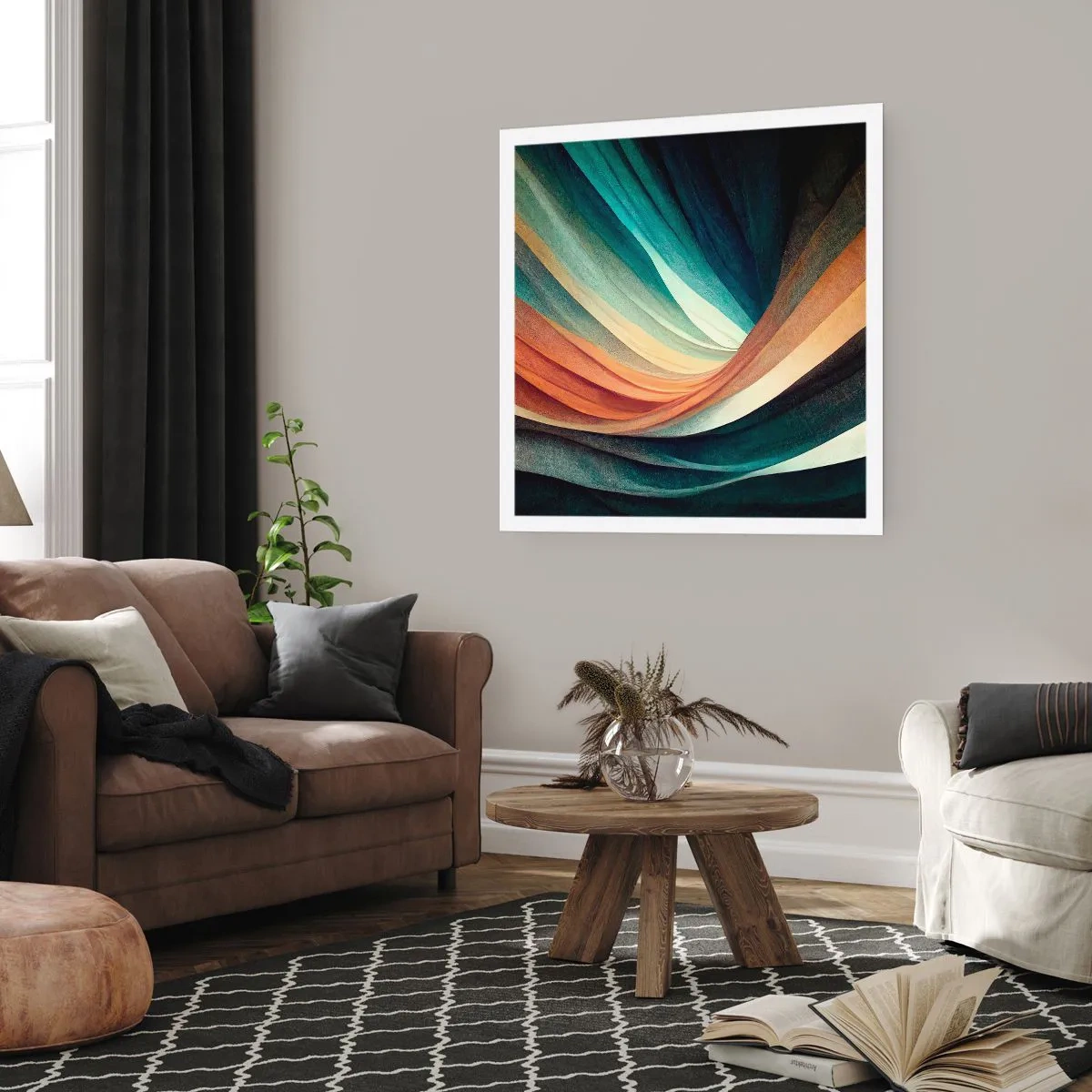 Poster - Aus Farben gewebt - 30x30 cm