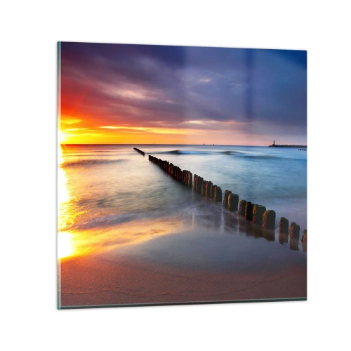 Glasbild - Bild auf glas - Lausche der Stille - 60x60 cm