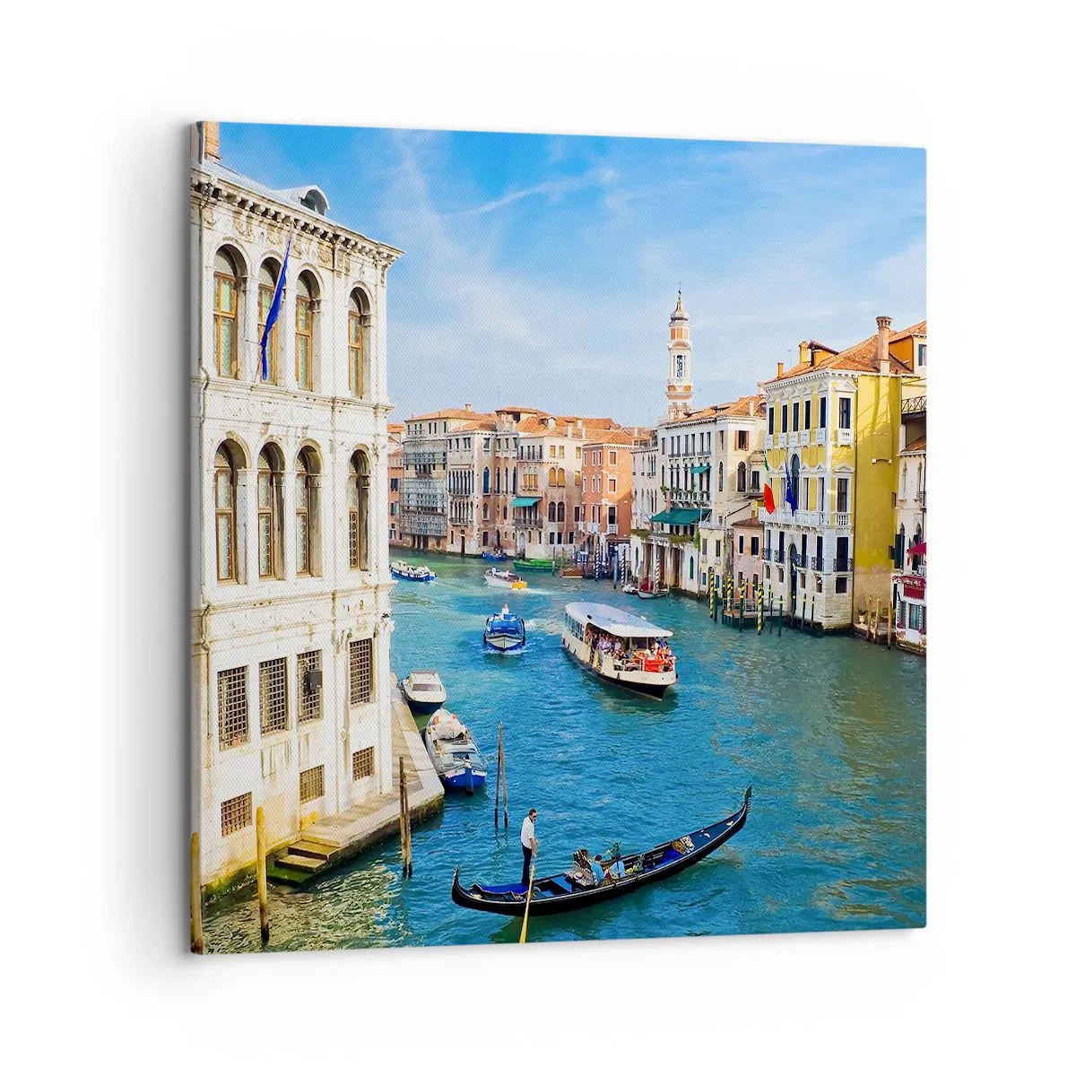 Bild auf Leinwand - Leinwandbild - Der einzigartige Verkehr der Welt - 60x60 cm