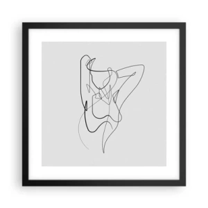 Poster in einem schwarzem Rahmen - So, wie du wirklich bist ... - 40x40 cm