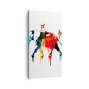 Bild auf Leinwand - Leinwandbild - Jeder kann tanzen - 65x120 cm