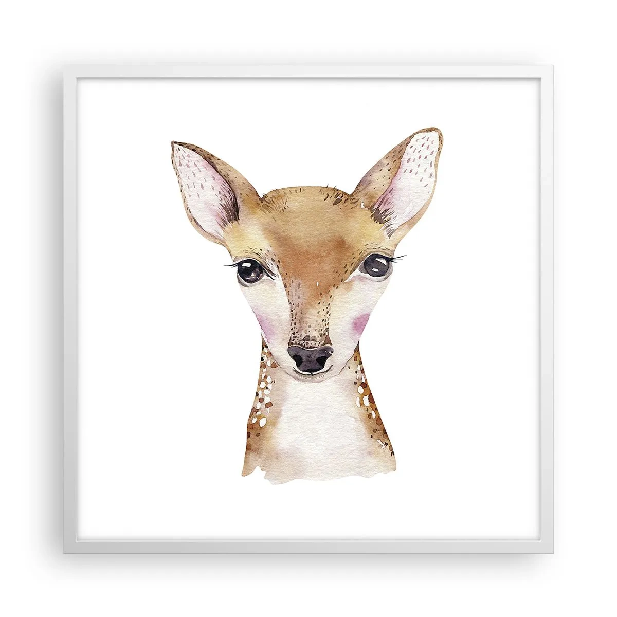 Poster in einem weißen Rahmen - Die Natur der Unschuld - 60x60 cm